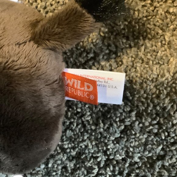 Wild Republic Pocketkins Eco Woolly Mammoth Plush Toy 8” Made Recycled Plastic - Picture 6 of 7